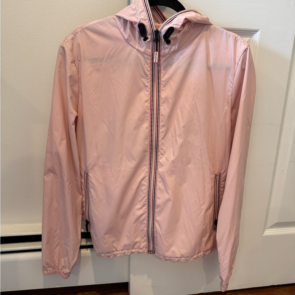 Hunter Light Pink Hooded Utility Jacket